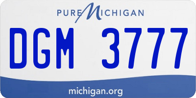 MI license plate DGM3777