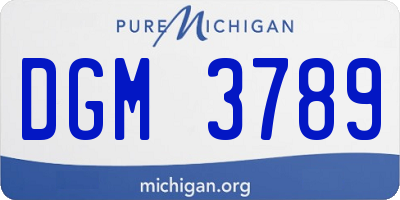 MI license plate DGM3789