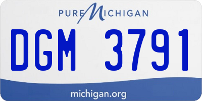 MI license plate DGM3791