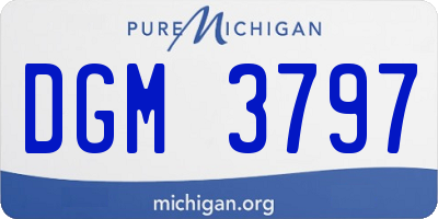 MI license plate DGM3797