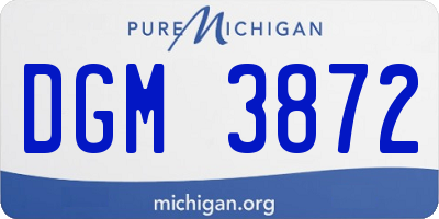 MI license plate DGM3872