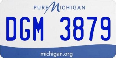 MI license plate DGM3879