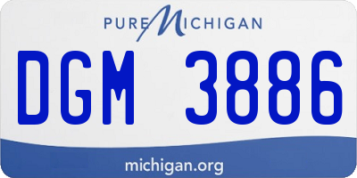 MI license plate DGM3886