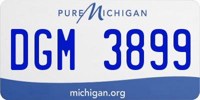 MI license plate DGM3899