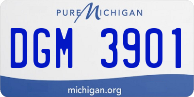 MI license plate DGM3901
