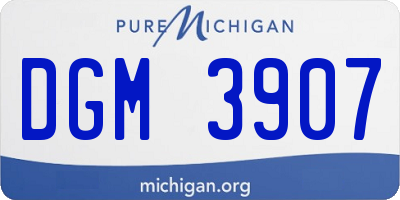 MI license plate DGM3907
