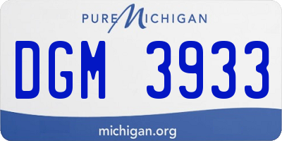 MI license plate DGM3933