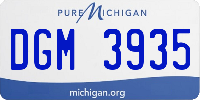 MI license plate DGM3935