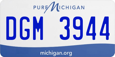 MI license plate DGM3944