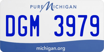 MI license plate DGM3979
