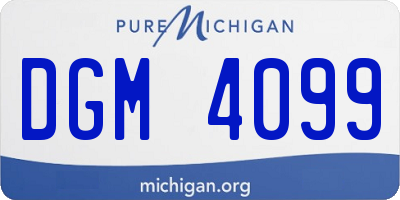 MI license plate DGM4099