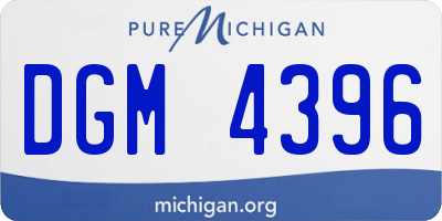 MI license plate DGM4396