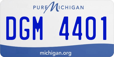 MI license plate DGM4401