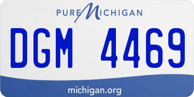 MI license plate DGM4469
