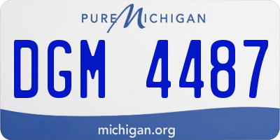 MI license plate DGM4487
