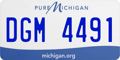 MI license plate DGM4491