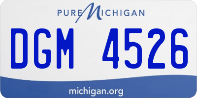 MI license plate DGM4526