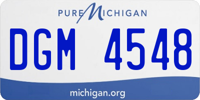 MI license plate DGM4548