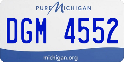 MI license plate DGM4552