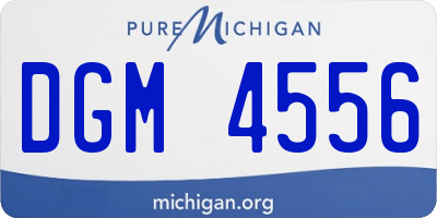 MI license plate DGM4556