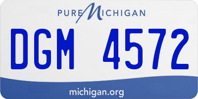 MI license plate DGM4572