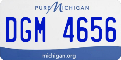 MI license plate DGM4656