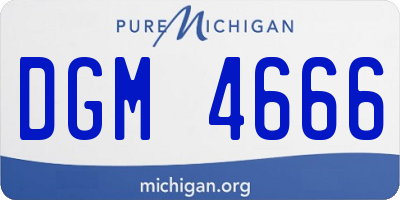 MI license plate DGM4666