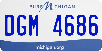 MI license plate DGM4686