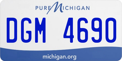 MI license plate DGM4690
