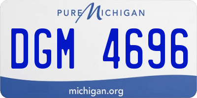 MI license plate DGM4696