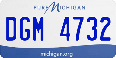 MI license plate DGM4732