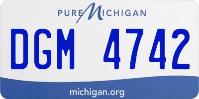 MI license plate DGM4742