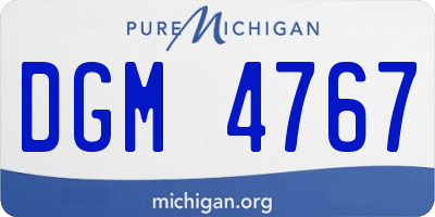 MI license plate DGM4767