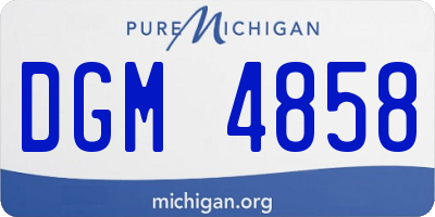 MI license plate DGM4858
