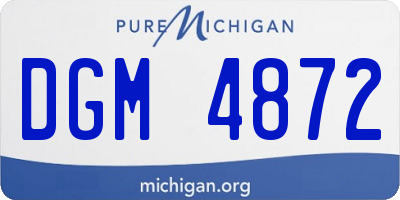 MI license plate DGM4872