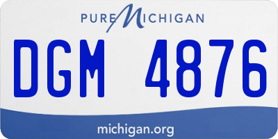 MI license plate DGM4876
