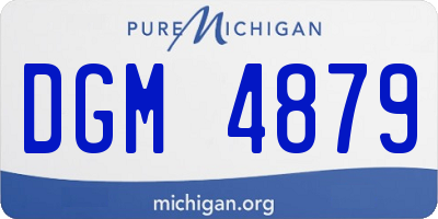 MI license plate DGM4879