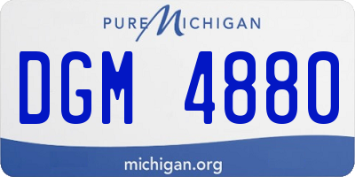 MI license plate DGM4880