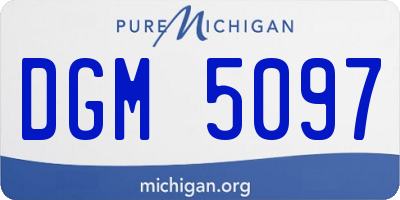 MI license plate DGM5097