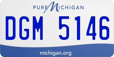 MI license plate DGM5146