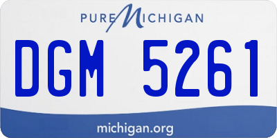 MI license plate DGM5261