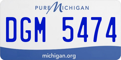 MI license plate DGM5474