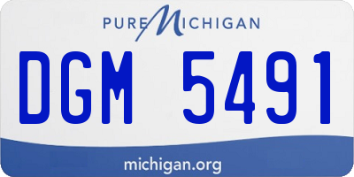 MI license plate DGM5491