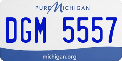 MI license plate DGM5557