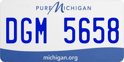 MI license plate DGM5658