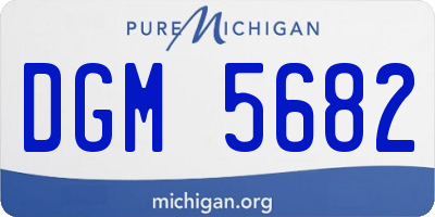 MI license plate DGM5682