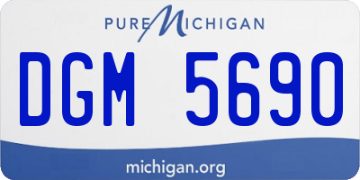 MI license plate DGM5690