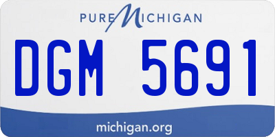 MI license plate DGM5691