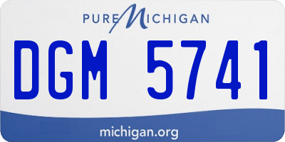 MI license plate DGM5741