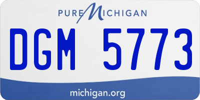 MI license plate DGM5773